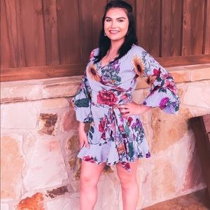 Beautiful floral dress.